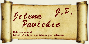 Jelena Pavlekić vizit kartica